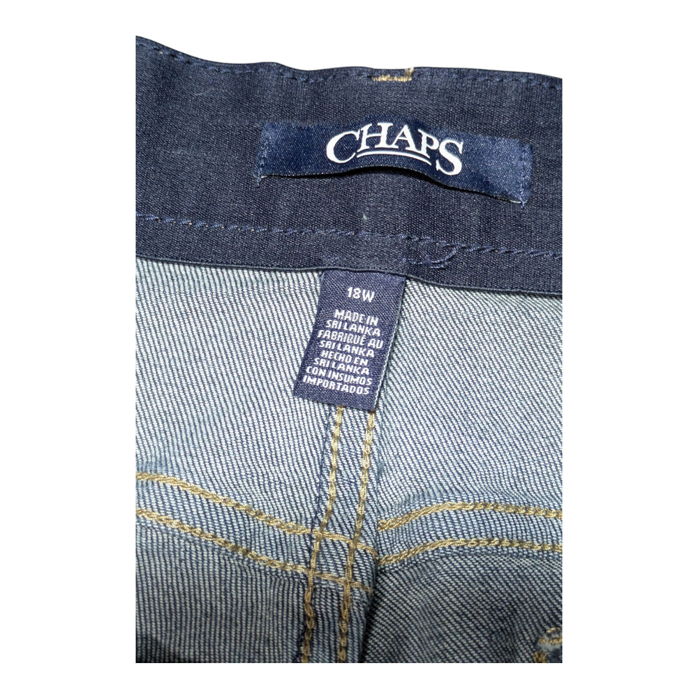 Chaps - Women's Capri Blue Jeans - Size 18w - Preowned Good Condition - Picture 3 of 4